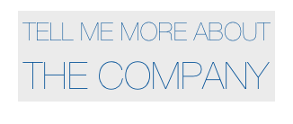 TELL ME MORE ABOUT THE COMPANY